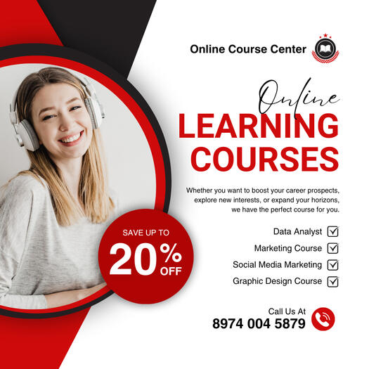 Poster for Online Courses Center
